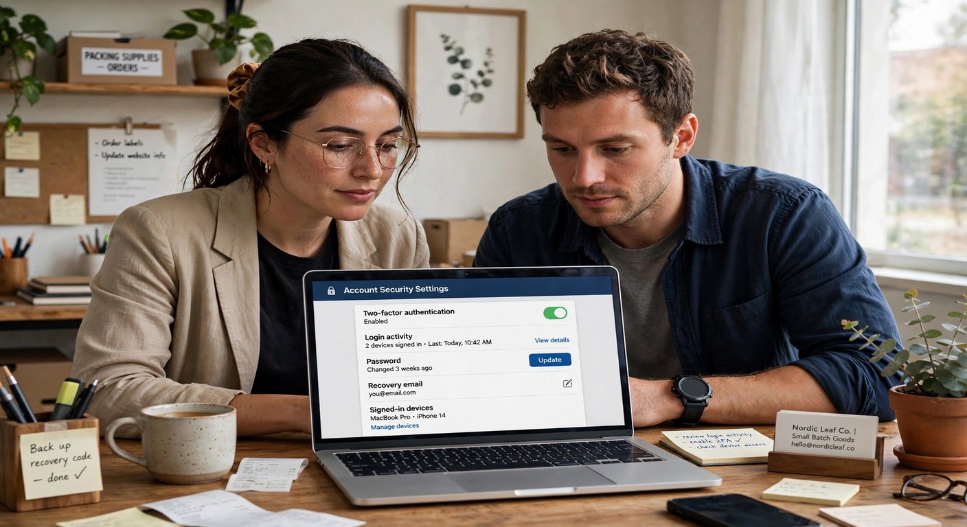 Two colleagues reviewing an AI connection